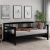 Twin Size Wooden Daybed Frame with Slats for Bedroom and Living Room