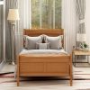 Gray Twin Bed with Trundle Platform Frame for Kids No Box Spring Needed 3
