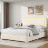 SHA CERLIN Queen Platform Bed Frame with Storage Drawers Easy Assembly 4 SHA CERLIN Queen Platform Bed Frame with Storage Drawers Easy Assembly 4
