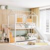 Modern Full Platform Bed Frame with Wingback Headboard in Gray 4