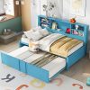 VECELO Full Size Bed Frame with Wooden Headboard and Metal Slats 4