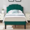 Citylight Twin Size Wood Canopy Bed with Guardrails for Kids 4