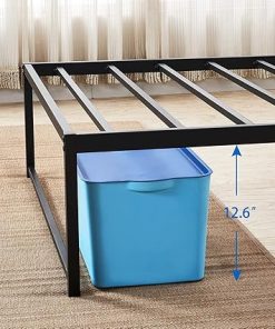 VECELO 14 Inch Twin Bed Frame Metal Platform Mattress Foundation 2