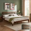 Queen Bed Frame with Storage Headboard USB Charging Station Heavy Duty 4