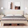 Giantex Twin Metal Bed Frame with Wood Headboard Heavy-Duty Support 4