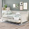 Twin Size Montessori House Bed Frame for Kids, Wooden Slats Design 4