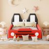 SOFTSEA Twin Daybed and Trundle Frame with Swooping Arms Black 4