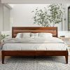 Modern Queen Metal Bed Frame with Headboard and Storage Solution 3