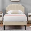 Elephance Metal Twin Bed Frame with Headboard and 12 Inch Storage 3