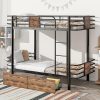 Yaheetech Twin Bed Frame Set Metal Victorian Style with Storage White 3