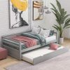 Twin Bed Frame with Storage Drawers for Kids, No Box Spring Required 3