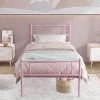 VECELO 14 Inch Queen Metal Platform Bed Frame Heavy Duty Steel Slat 4