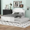 Baxton Studio Iseline Queen Platform Bed Frame in Ash Walnut 3