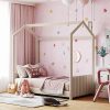 Full Size Murphy Bed with Half Self-Close Foldable Wall Bed Frame 3