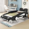 Full Size Bed Frame with Shelf Headboard and Charging Station Grey 3