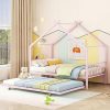 Heavy Duty Metal Bed Frame with Wooden Headboard for Queen King 4