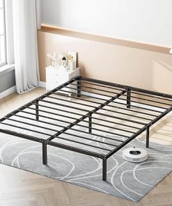 Sturdy Metal Bed Frame with Storage Space No Box Spring Required