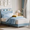 VECELO Full Size Metal Bed Frame with Headboard and Footboard Support 4