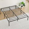 Twin Floor Bed for Kids with House Headboard Light Blue Montessori Frame 4