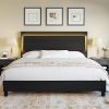 Novilla Queen Bed Frame with Headboard 14 Inch High Metal Support 3