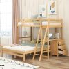 Vintage Queen Canopy Bed Frame with Modern Gold Metal Platform 4
