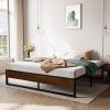 Allewie King Size 14 Inch Metal Platform Bed Frame with Slats Support
