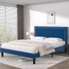 Full Size Metal Bed Frame with Headboard Footboard No Box Spring Needed 4