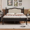 VECELO Queen Metal Bed Frame with Headboard Steel Slat Support Assembly 4