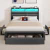 ZINUS Lucinda Queen Wood Platform Bed Frame with Slat Support 4