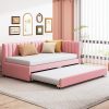 Full Size Upholstered Daybed with Storage for Kids and Adults Gray 4