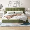 King Size Bed Frame with Wood Headboard and Heavy Duty Slat Support 4