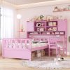 Twin Bed with Trundle Wood Platform Frame for Small Spaces White 3