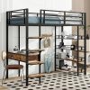 Full Size Wooden Platform Bed with Rattan Headboard and Slat Support 3
