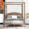 Full Size Storage Daybed with Trundle Drawers and Bookcase in Light Grey 3