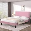 Citylight Twin Size Wood Canopy Bed with Guardrails for Kids 3