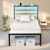 18 Inch Metal Platform Bed Frame with Heavy Duty Steel Slats 4 18 Inch Metal Platform Bed Frame with Heavy Duty Steel Slats 4