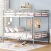 Queen Size Metal Bed Frame with Fence and Door No Box Spring 3
