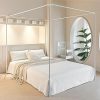 Queen Size Upholstered Bed Frame with LED Headboard and Trundle 3