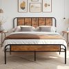 AFI Wesley King Platform Bed with Panel Footboard and Twin Trundle 4