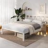 Full Size Bed Frame with Headboard and LED Lights, Black 3
