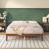 EcoHarbor 57” Tall Bed Frame King Size with LED Light, High Velvet Upholstered Wingback Headboard with Vertical Channel Tufted Luxury Corduroy/Solid Wood Leg/No Box Spring Needed/Noise Free/Taupe 3