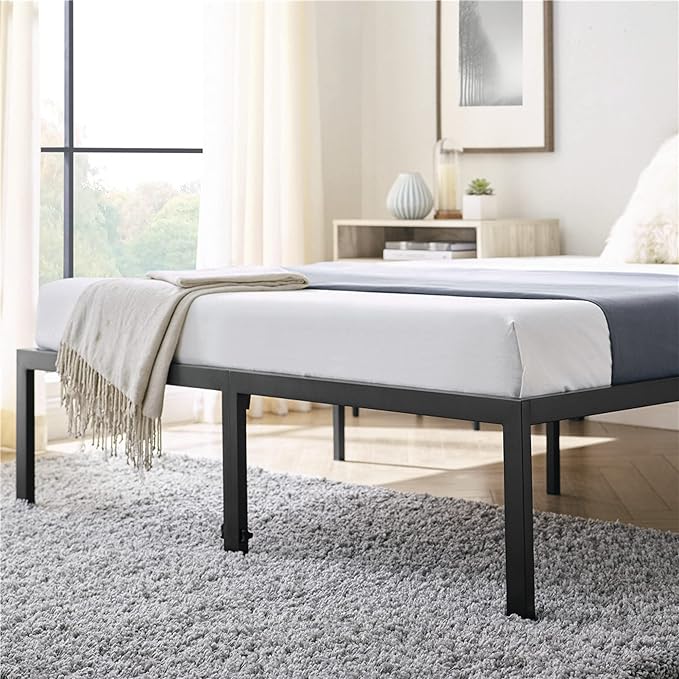 Hercules Brutis Black Metal Platform Bed Frame for Twin Size Hercules Brutis Black Metal Platform Bed Frame for Twin Size