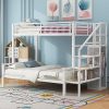 Queen Upholstered Floating Bed Frame with LED Light and USB Ports 4