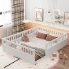 Acacia Mervyn 14 Inch King Wood Platform Bed Frame Without Headboard 3