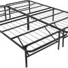 Racer Cart Design Twin Metal Bed Frame with Headboard for Kids 3