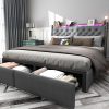 Queen Mattress and Frame 14 Inch Hybrid Mattress in a Box with Storage 3