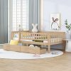 Upholstered Full Bed Frame with Velvet Headboard Easy Assembly Gray 4
