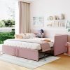 Queen Upholstered Headboard Platform Bed with Wooden Frame in Grey 4