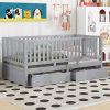 King Size Canopy Platform Bed Frame for Kids and Adults Natural Finish 4