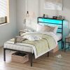 Olela Twin Over Full Bunk Bed with Trundle Heavy Duty Metal Frame 3
